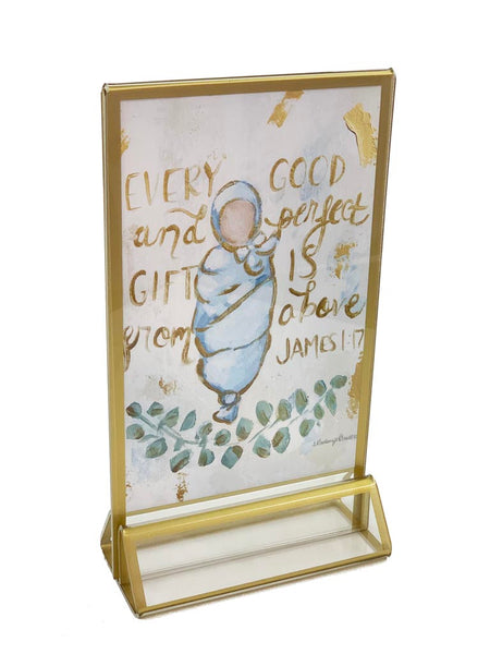 Perfect Gift Framed Print - Light Blue