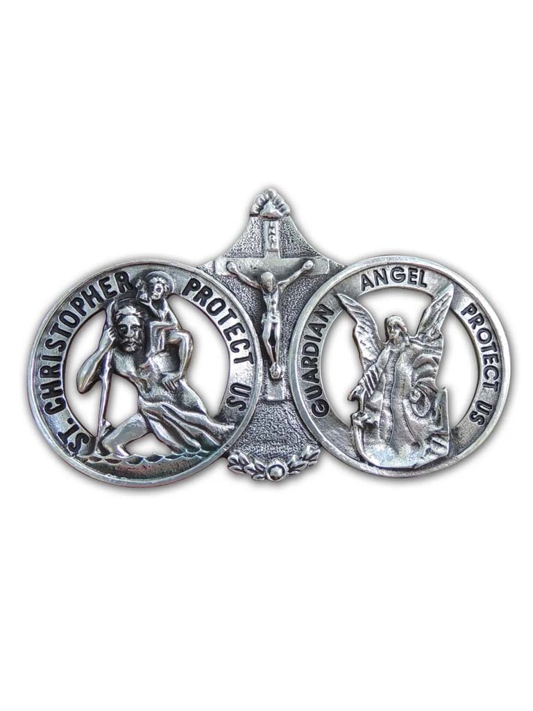 Visor Clip Sr Christopher & Guardian Angel