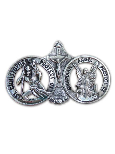 Visor Clip Sr Christopher & Guardian Angel