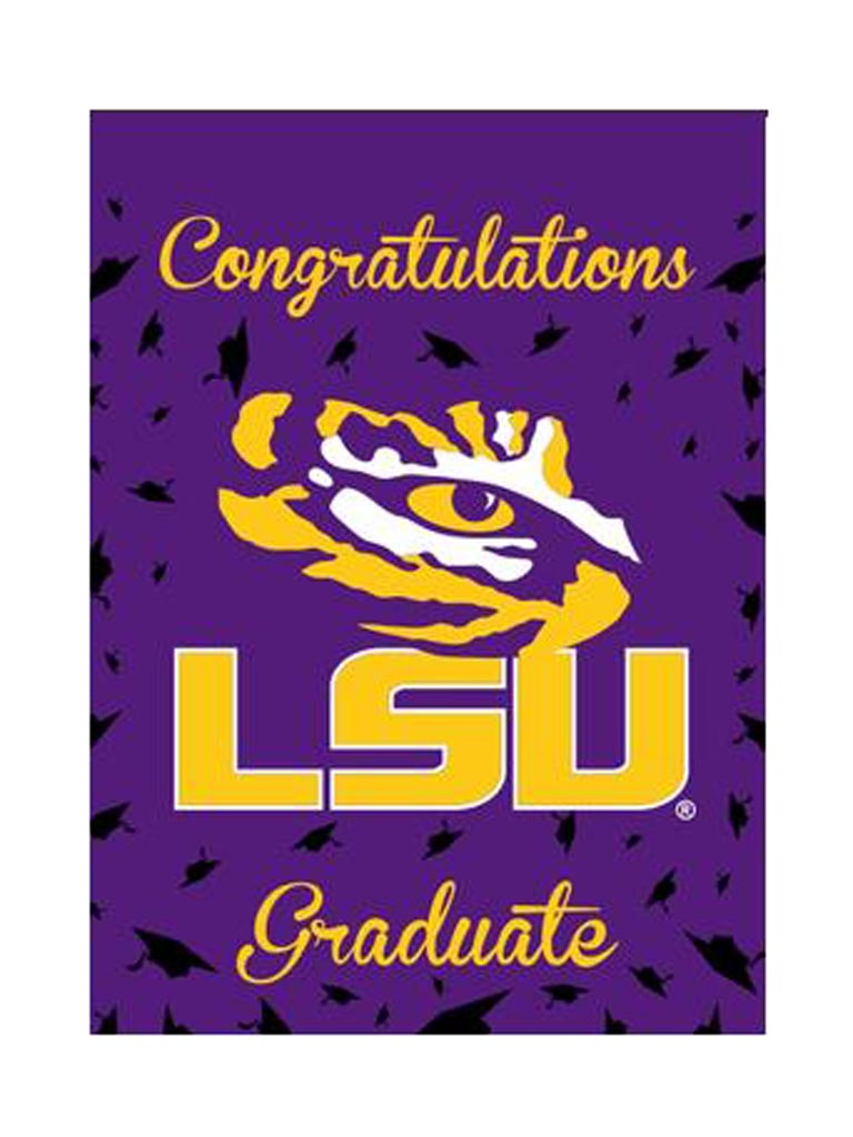 LSU Graduate Garden Flag