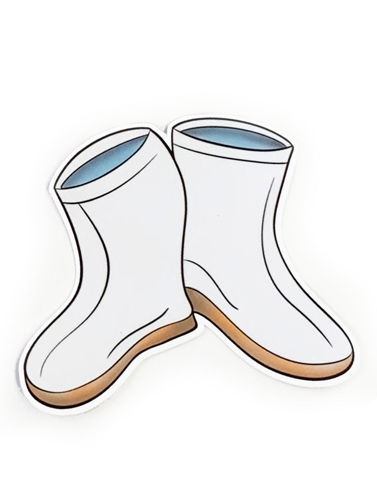 Sticker - White Shrimp Boots