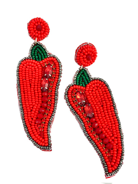 Pepper Seed Bead Earrings