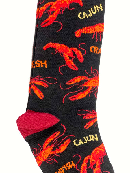 Cajun Crawfish Socks  - Men's