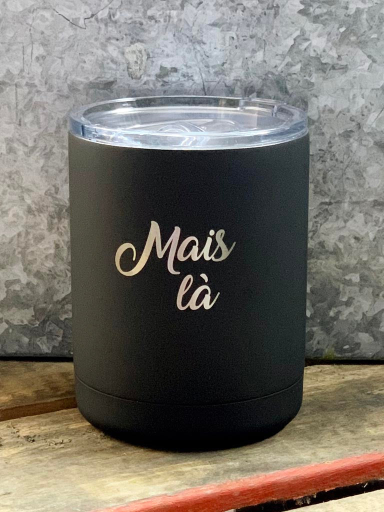 Mais la Black Insulated 12oz Tumbler/DOF