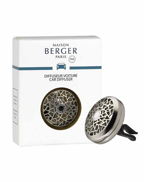 Lampe Berger Refillable Car Diffuser Vent Clip - Matte Silver