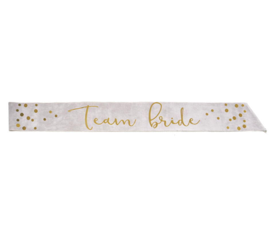 SALE - Velvet Sash - Team Bride