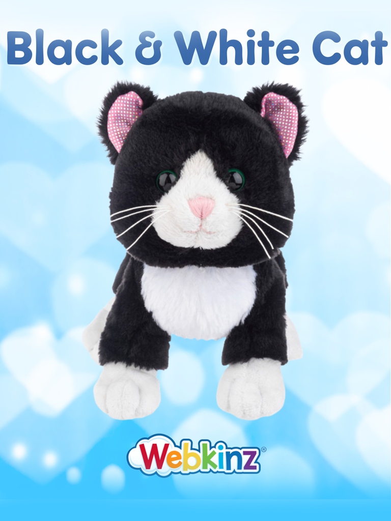 Webkinz Black & White Cat
