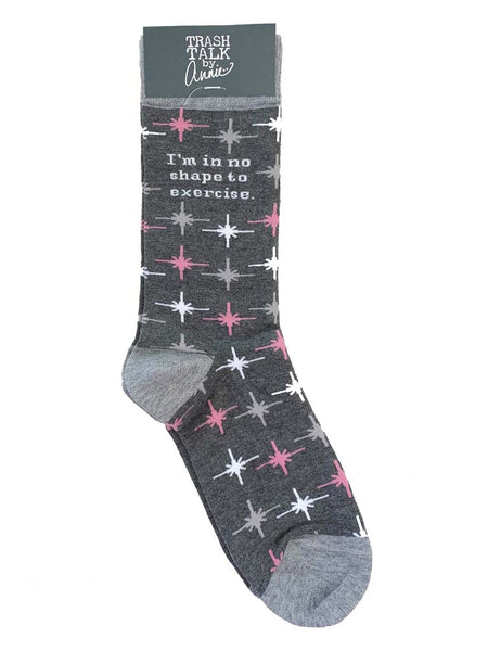 Trash Talk Womens Socks - I'm in no shape...