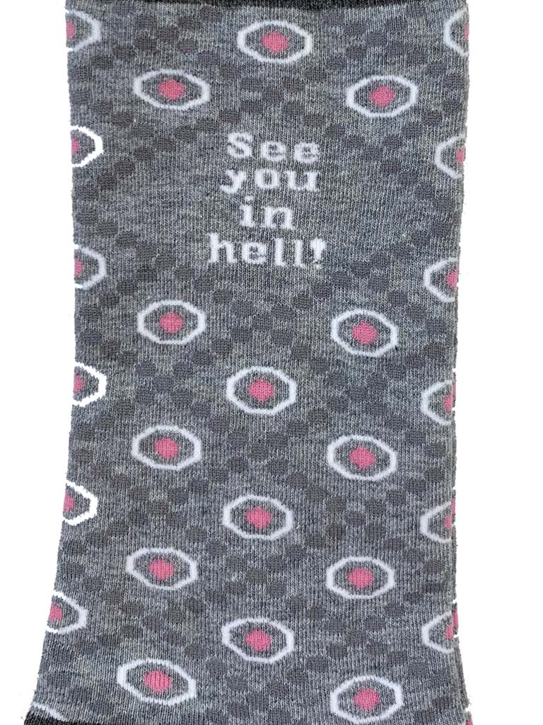 Trash Talk Womens Socks - See you in hell!