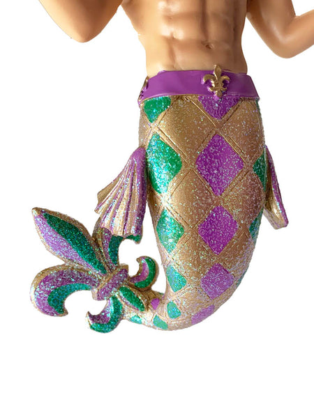 Mardi Gras Merman Ornament