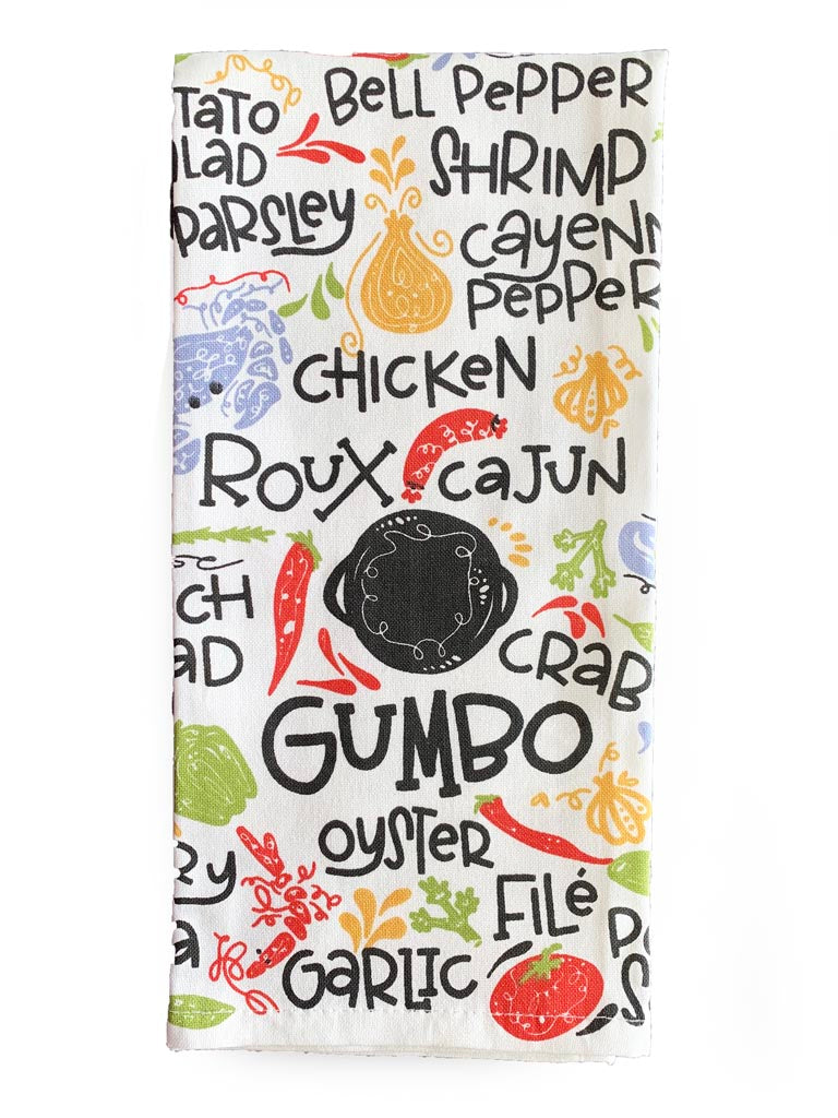 Gumbo Ingredients Towel