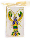 Mardi Gras Crawfish Hand Painted Plaque