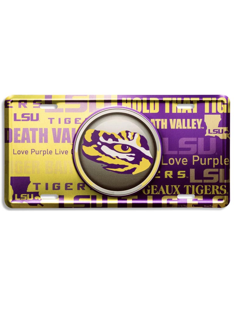 LSU Tiger Eye License Plate