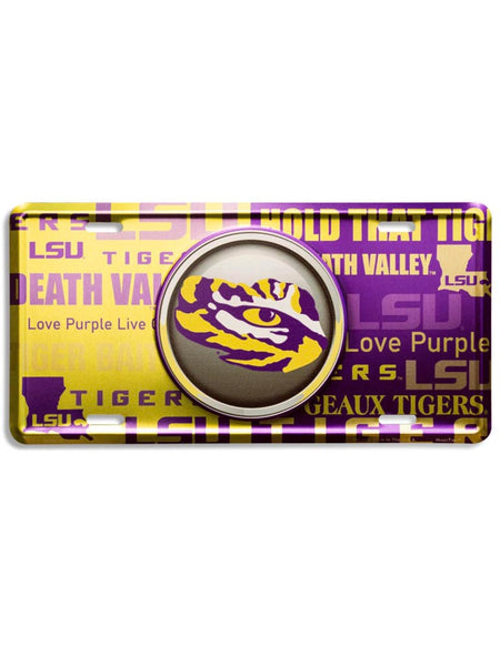 LSU Tiger Eye License Plate