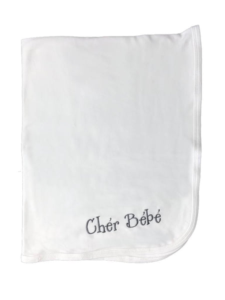 Chér Bébé White Baby Blanket