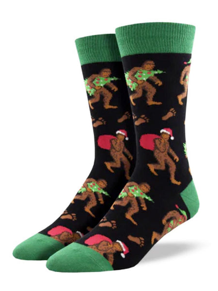 Bigfoot Christmas Socks - Men