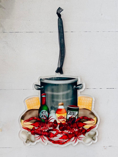 Crawfish Boil Pot Ornament
