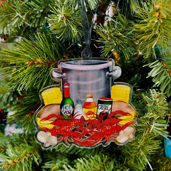 Crawfish Boil Pot Ornament