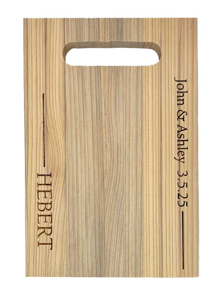 Louisiana Cypress Cutting Board with Handle