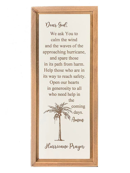 Hurricane Prayer Plaque