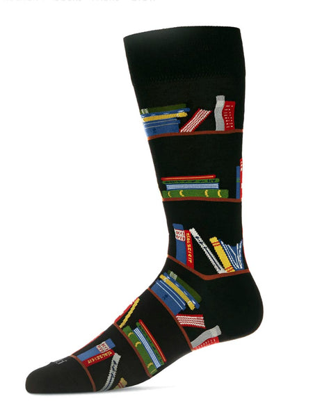 Bookshelf Men's Crew Socks