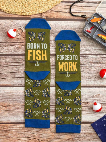 Born to Fish Men's Socks