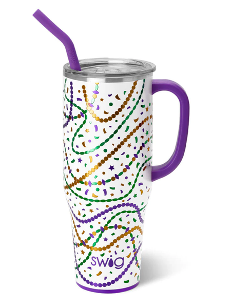 Swig Mardi Gras 40oz Mega Mug