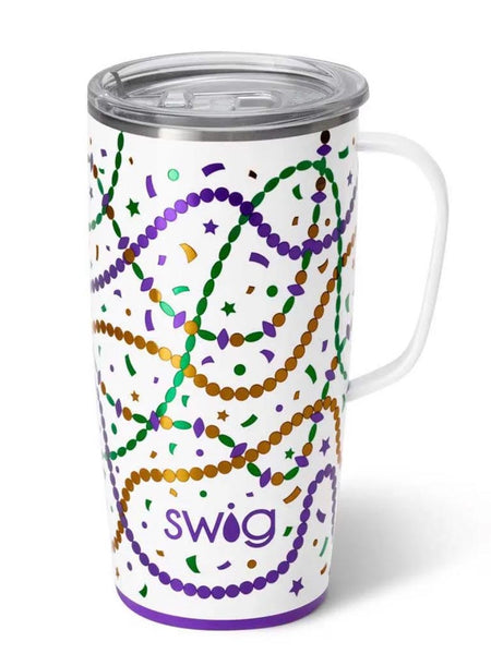 Swig Mardi Gras 22oz Travel Mug