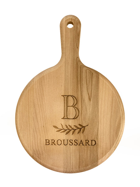 Round Cutting Board with Handle