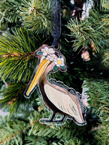 Louisiana Pelican Ornament