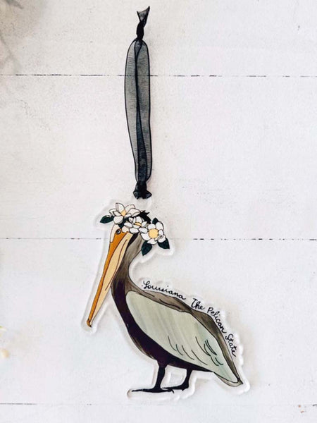 Louisiana Pelican Ornament