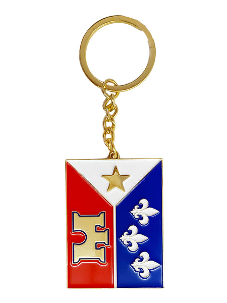 Acadian Flag Keychain