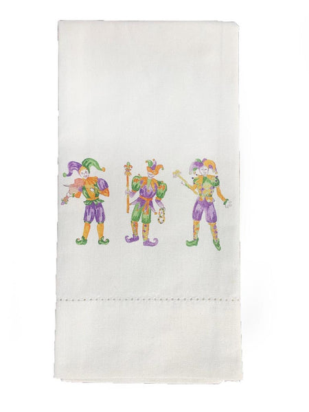 Mardi Gras Jesters Hand Towel