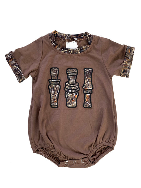 Camo Duck Call Romper
