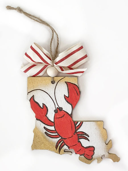 Louisiana Crawfish Ornament