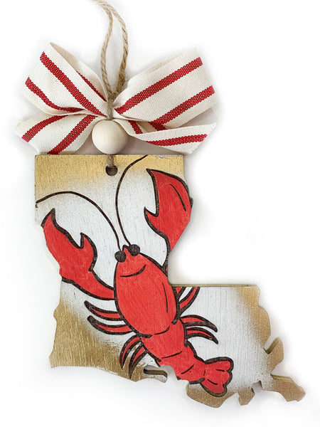 Louisiana Crawfish Ornament