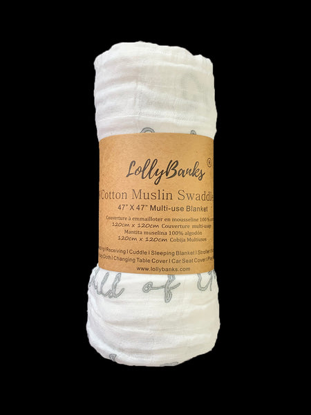 Child of God Muslin Swaddle Blanket