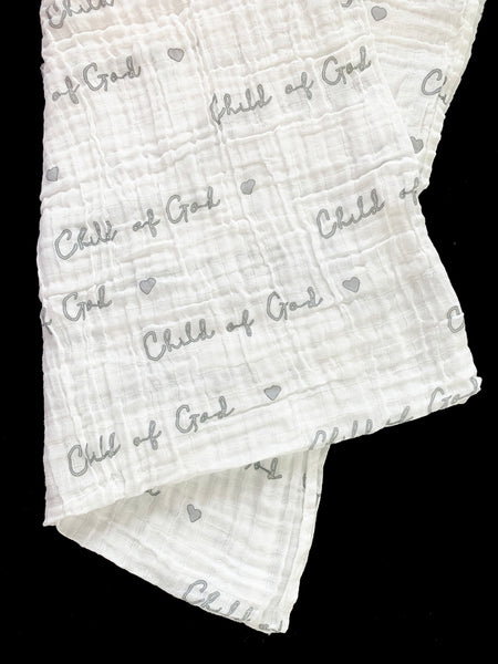 Child of God Muslin Swaddle Blanket