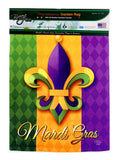 Mardi Gras Garden Flag - Fleur de Lis
