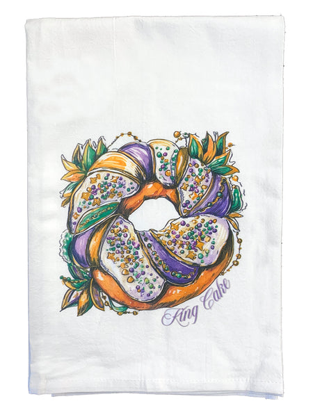 Mardi Gras Hand Towel - King Cake