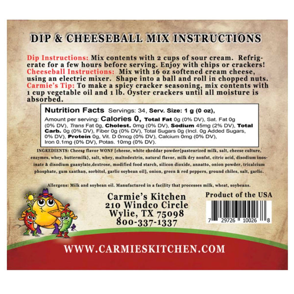 Dix & Cheeseball Mix - Jalapeno Cheddar