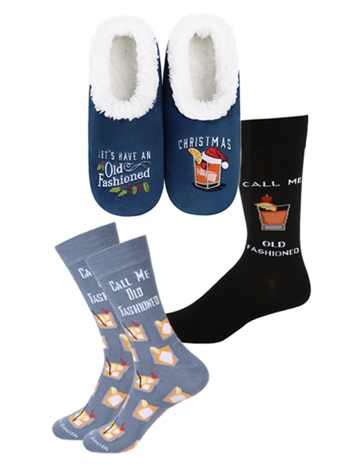 Old Fashioned Socks & Slipper Set