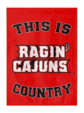 This is Ragin Cajuns Country Garden Flag