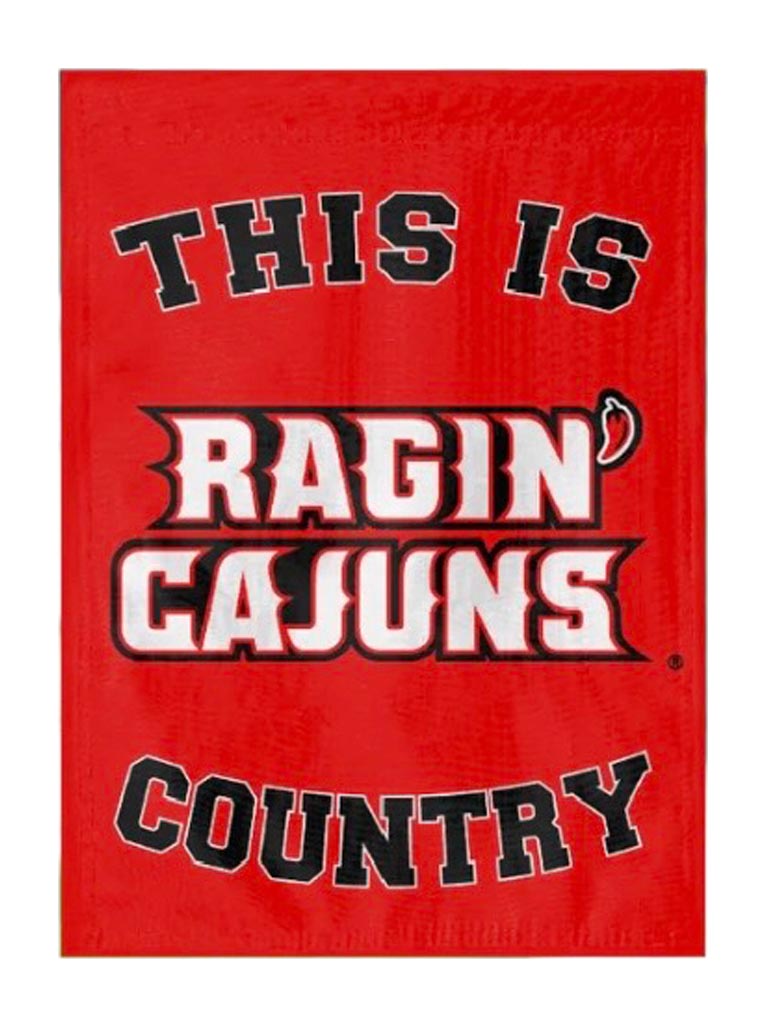 This is Ragin Cajuns Country Garden Flag