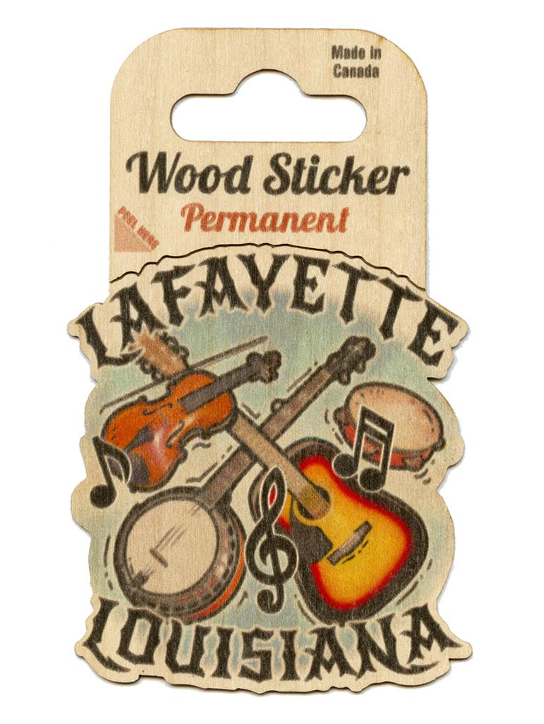Wood Lafayette Sticker - Music