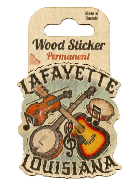 Wood Lafayette Sticker - Music