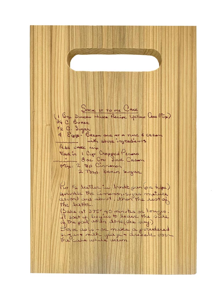 RECIPE Cypress Wood Cutting Board A