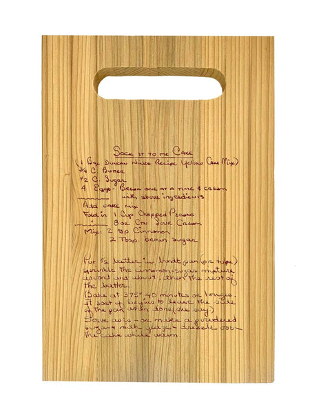 RECIPE Cypress Wood Cutting Board A