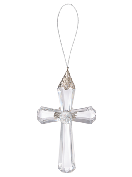 Cardinal Cross Ornament