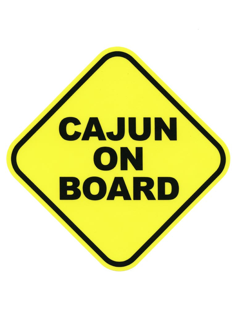 Cajun On Board Sticker